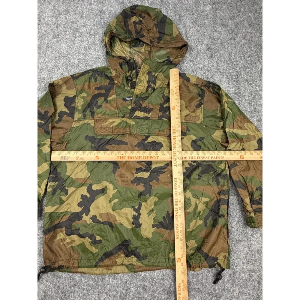 VTG STARDOM Camouflage Anorak‎ Jacket Hooded Pullover Lightweight Nylon Size M